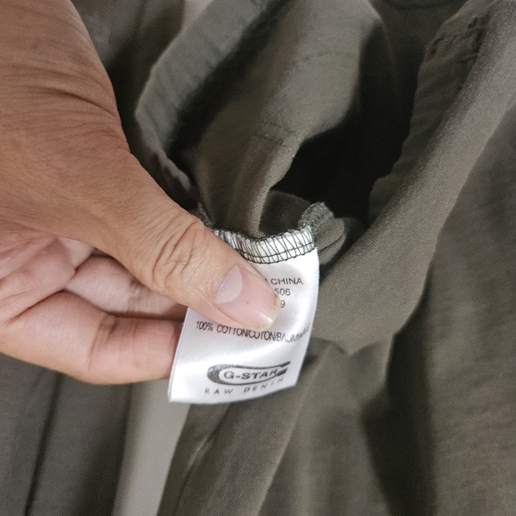 G-star raw men's Medium long sleeve green t shirt - Picture 4 of 12